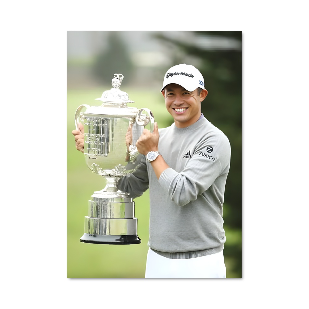 Poster Trophée de Morikawa – affiche Golf